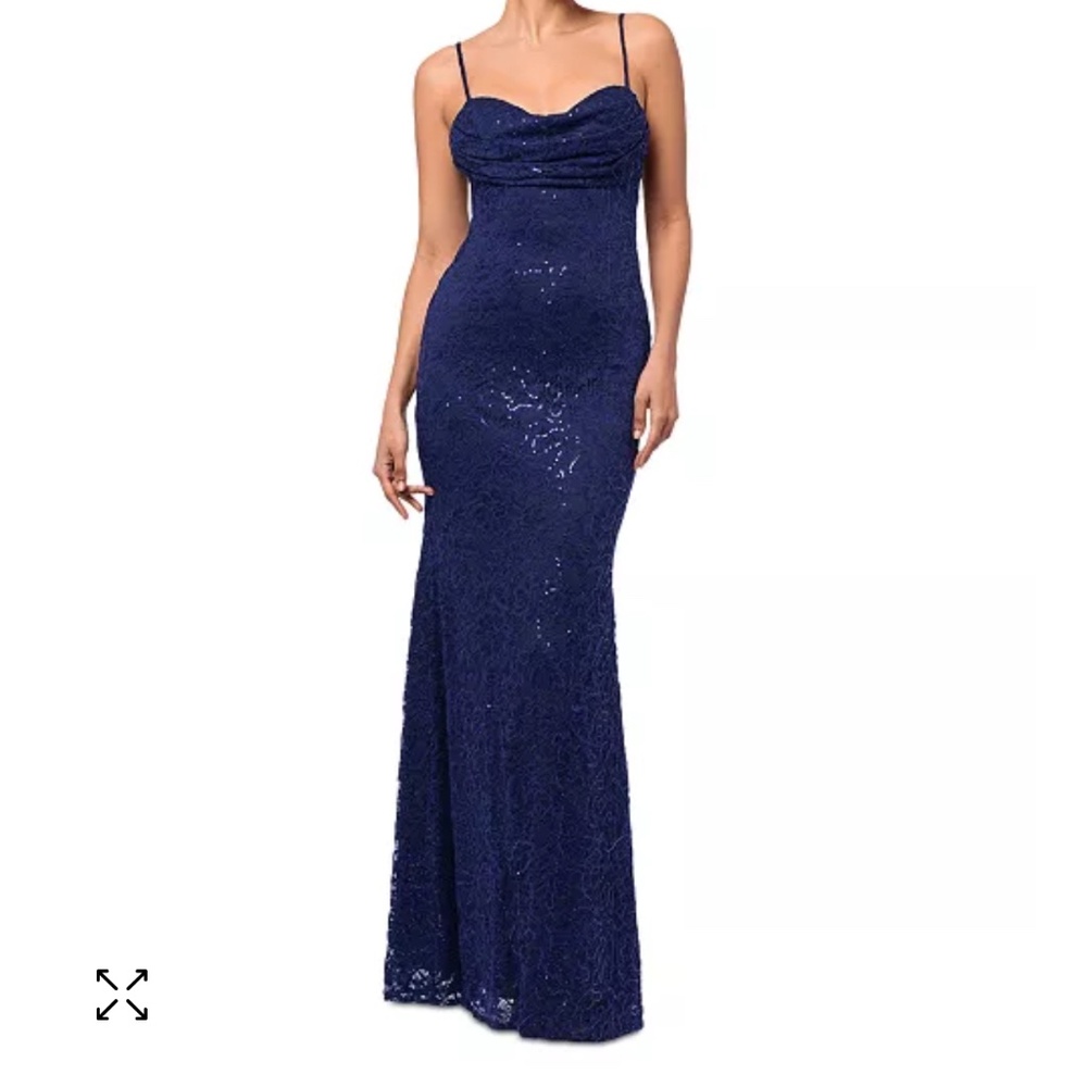 Navy Betsy and Adam formal dress